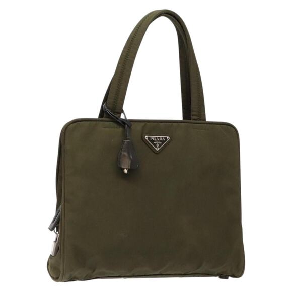 PRADA Hand Bag Nylon Green - Picture 1 of 9